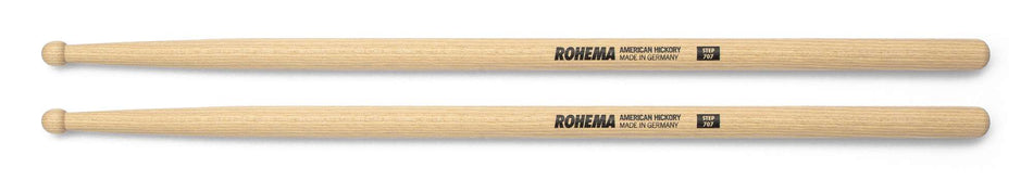 Rohema German Hickory STEP 707 Round Tip Drum Sticks - 61305