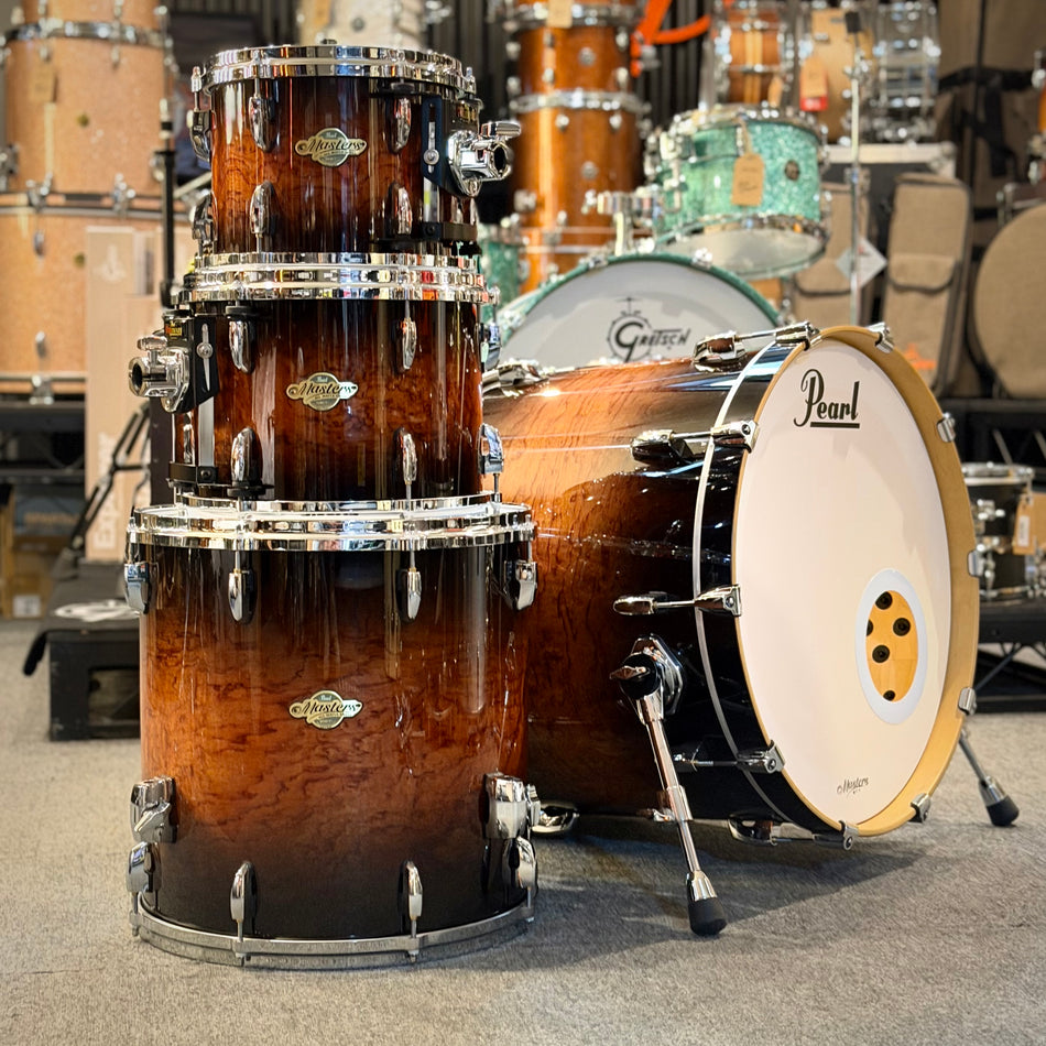 Pearl Masters SST Maple 22" Drum Kit Exotic Bubinga Veneer #1380