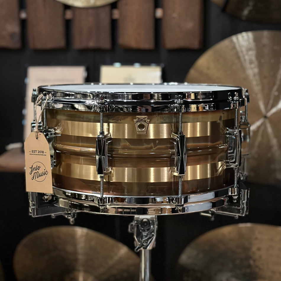 Ludwig Ltd Edition Striped Bronze 14″ x 6.5″ Snare Drum