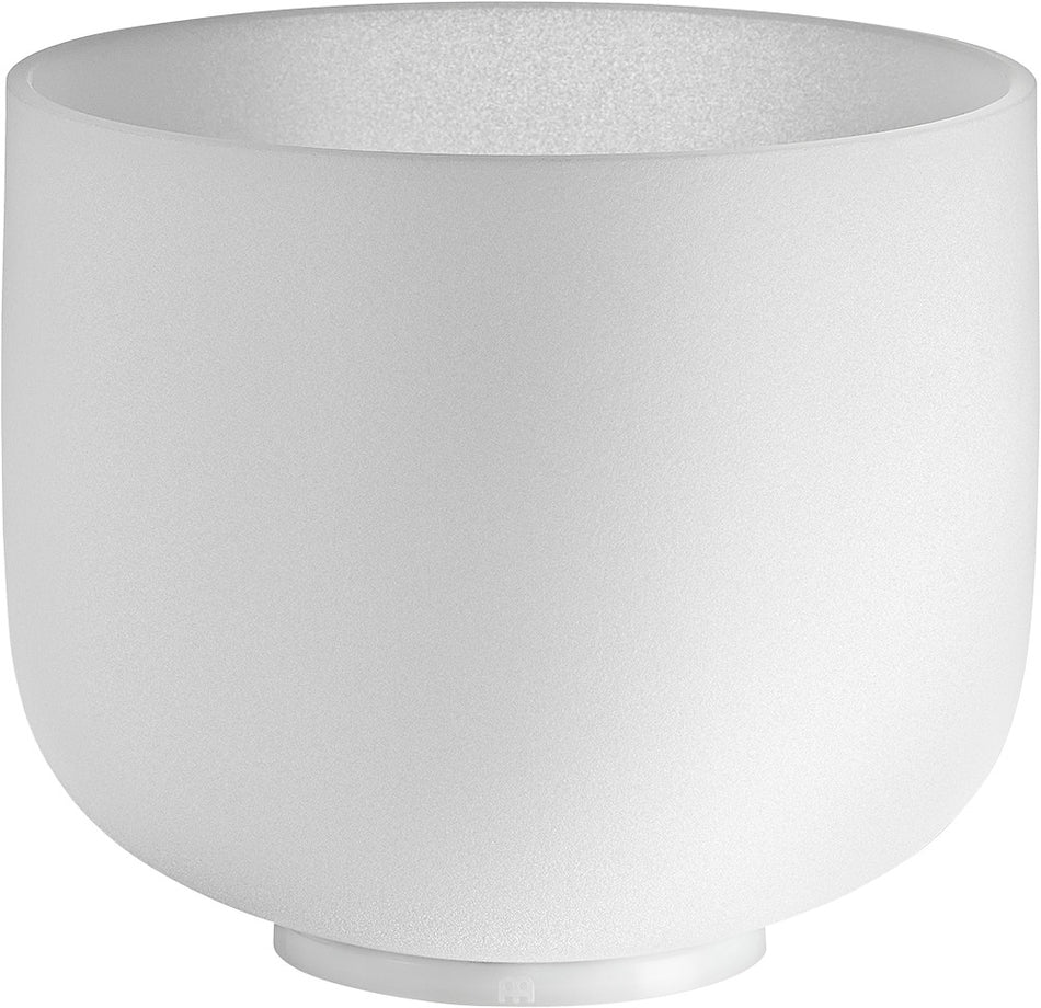 Meinl Sonic Energy Crystal Singing Bowl, white-frosted, 8" / 20 cm, Note F4, Heart Chakra