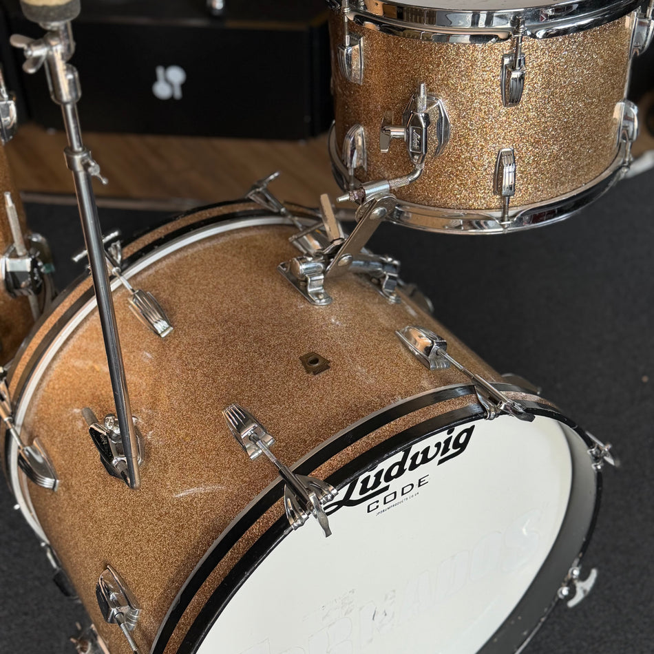 Vintage 1960's Ludwig Classic Maple Downbeat 20" Drum Kit #1347