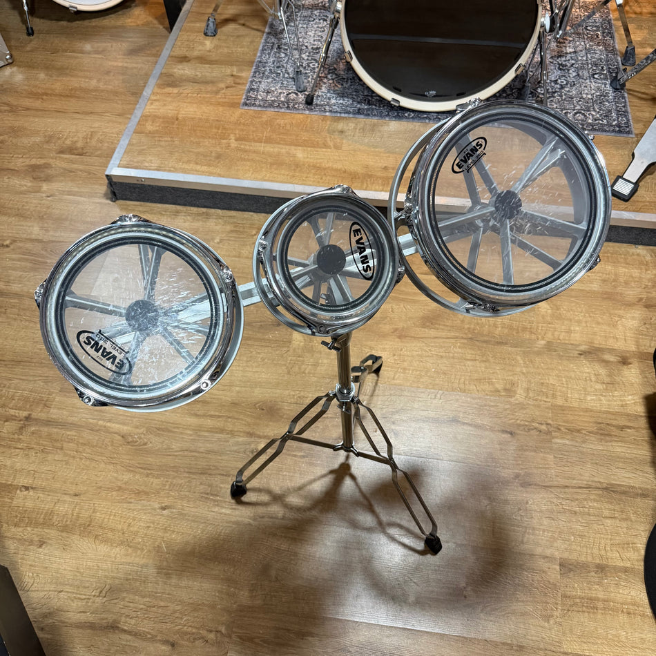 Set Of Roto Tom Drums With Stand #1362