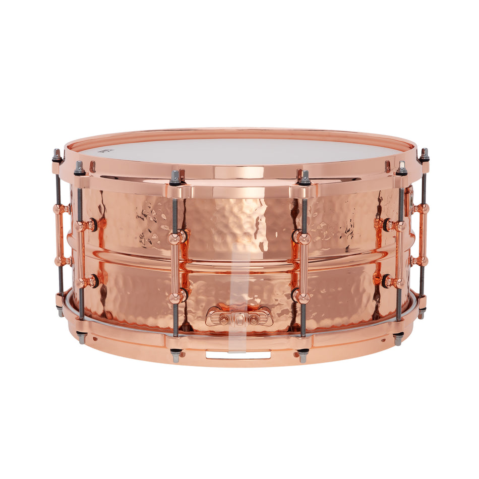 Ludwig Copper Phonic 14" x 6.5" Hammered Copper Snare Drum - LC662KTC
