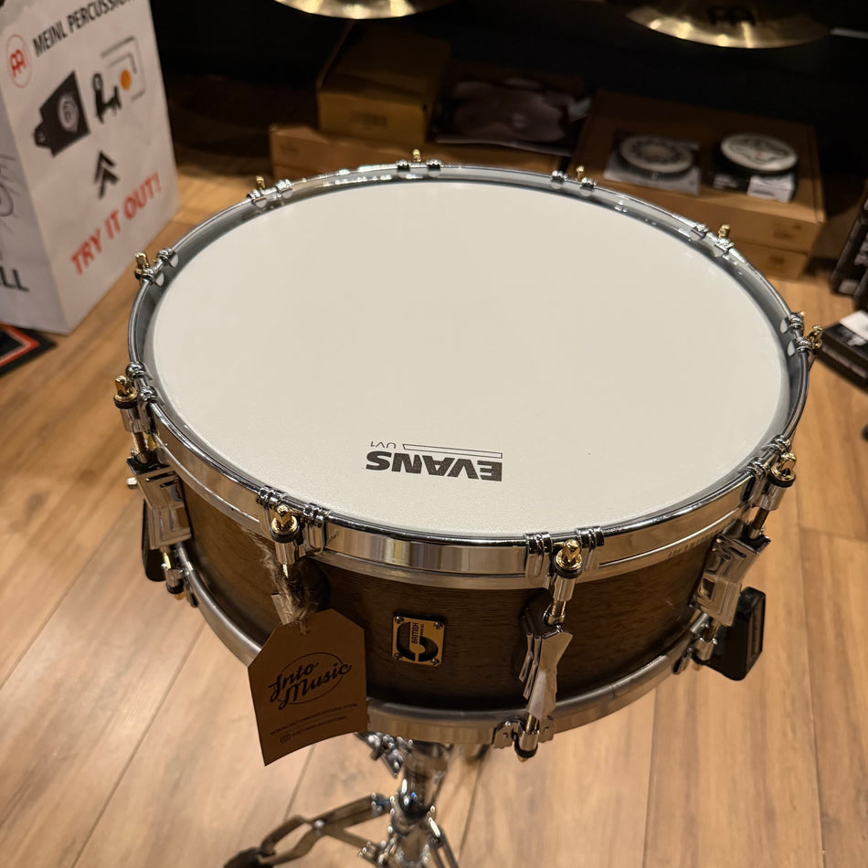 British Drum Company 'The Duke' Bog Oak 14" Limited Edition Snare Drum