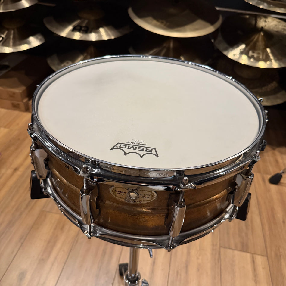 Pearl Sensitone 14x5.5" Bronze Patina Snare Drum #1364