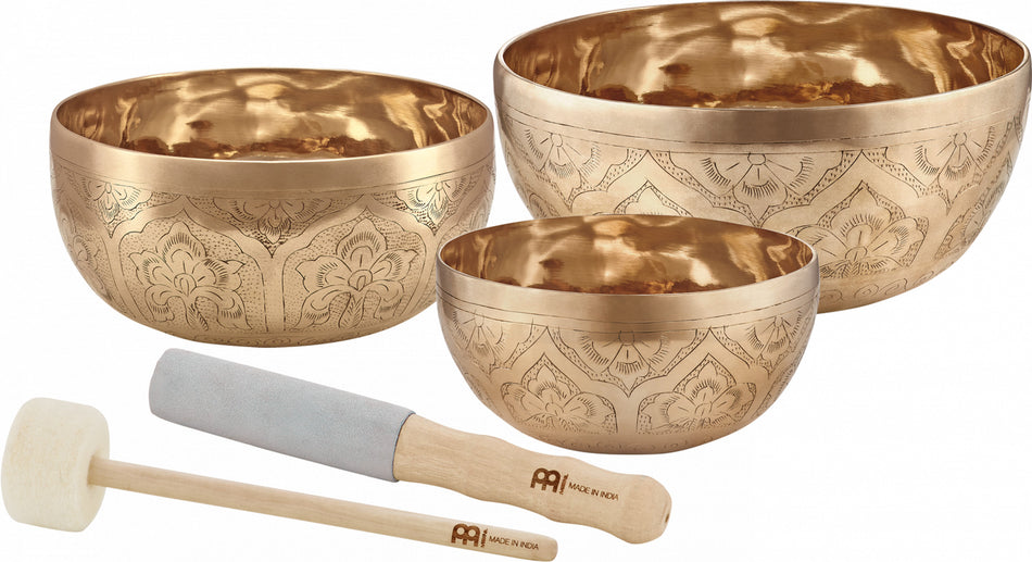 Meinl Sonic Energy Engraved Singing Bowl Set 3 Singing Bowls
