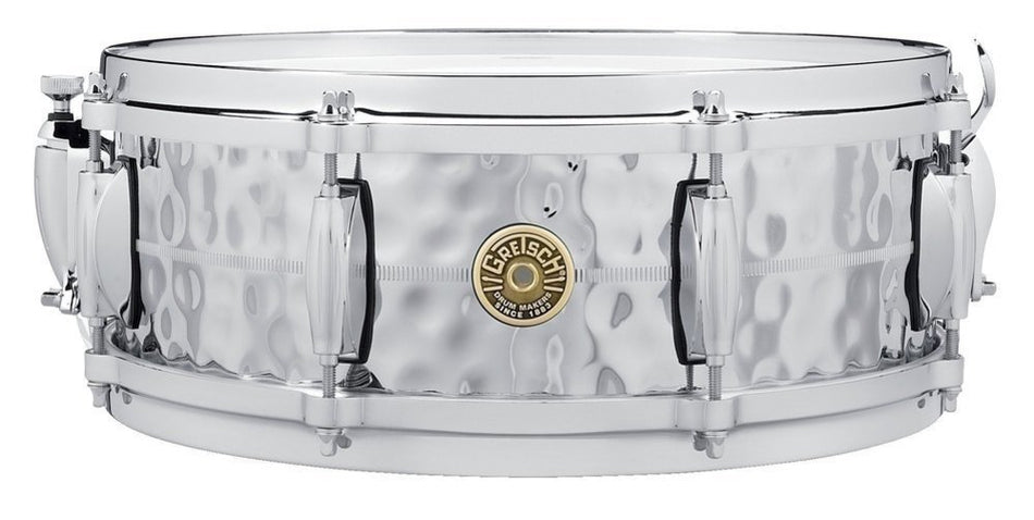 Gretsch USA Snare Drum Hammered Chrome Over Brass 14x5"