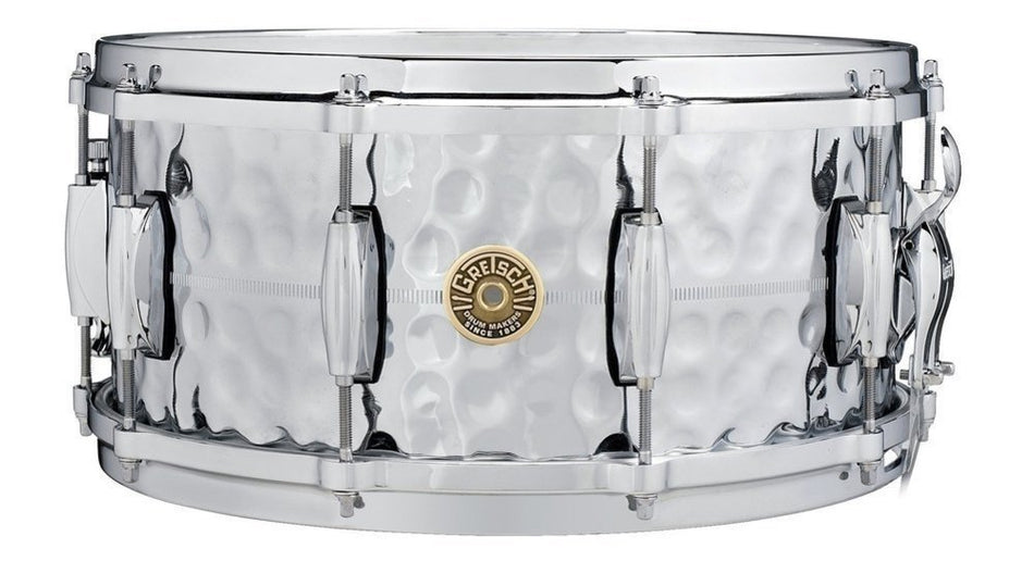 Gretsch USA Snare Drum Hammered Chrome Over Brass 14x6.5"