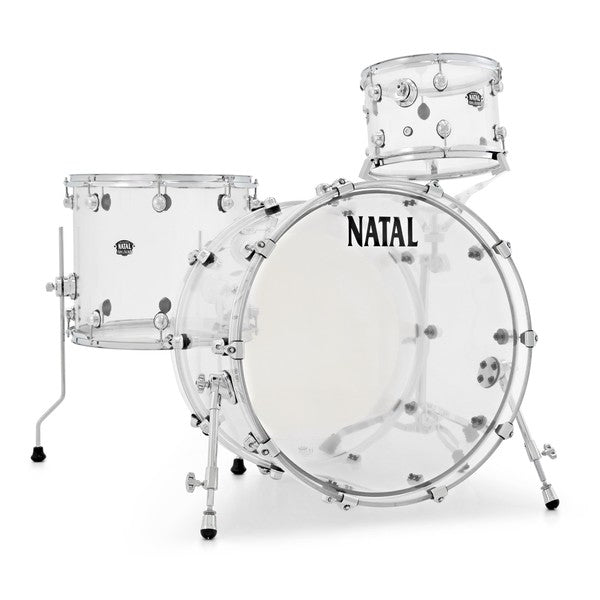Natal Arcadia Acrylic Drum Kit Shell Pack | 3pc 22" - Transparent