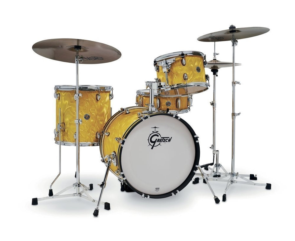 Gretsch Catalina Club Bop Jazz Drum Kit 18" - Yellow Satin Flame