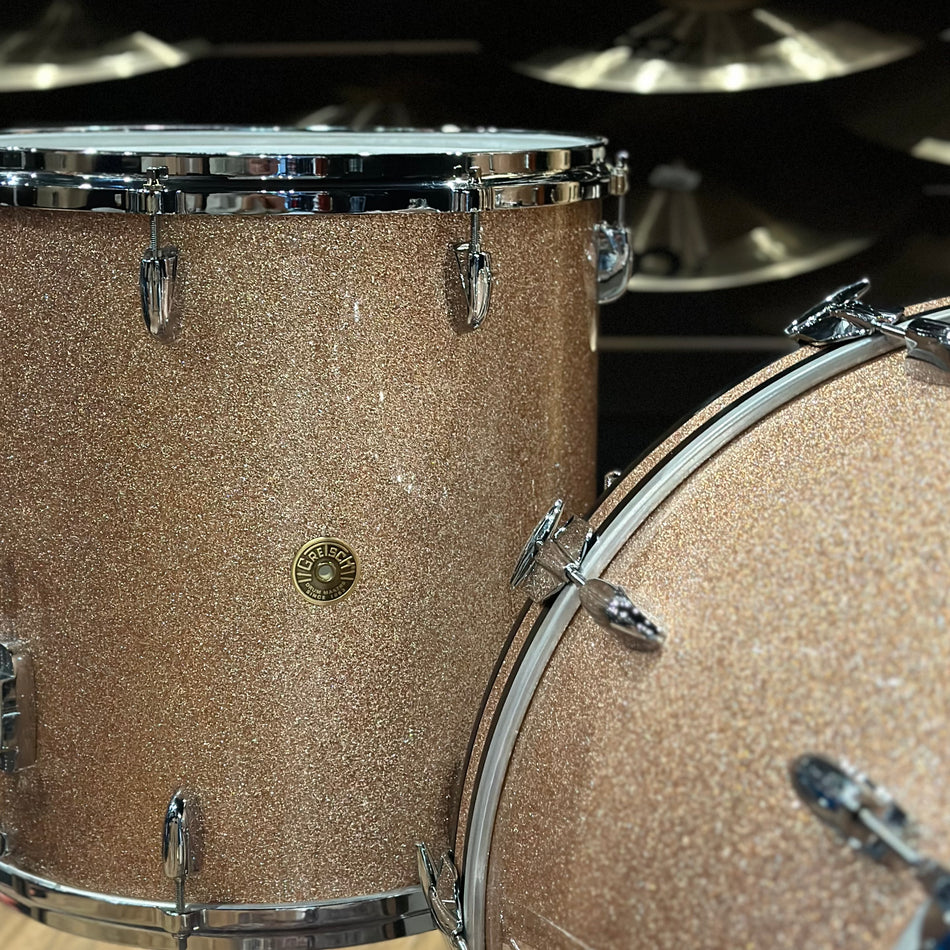 Gretsch USA Custom 24” Drum Kit Champagne Sparkle #RICH01
