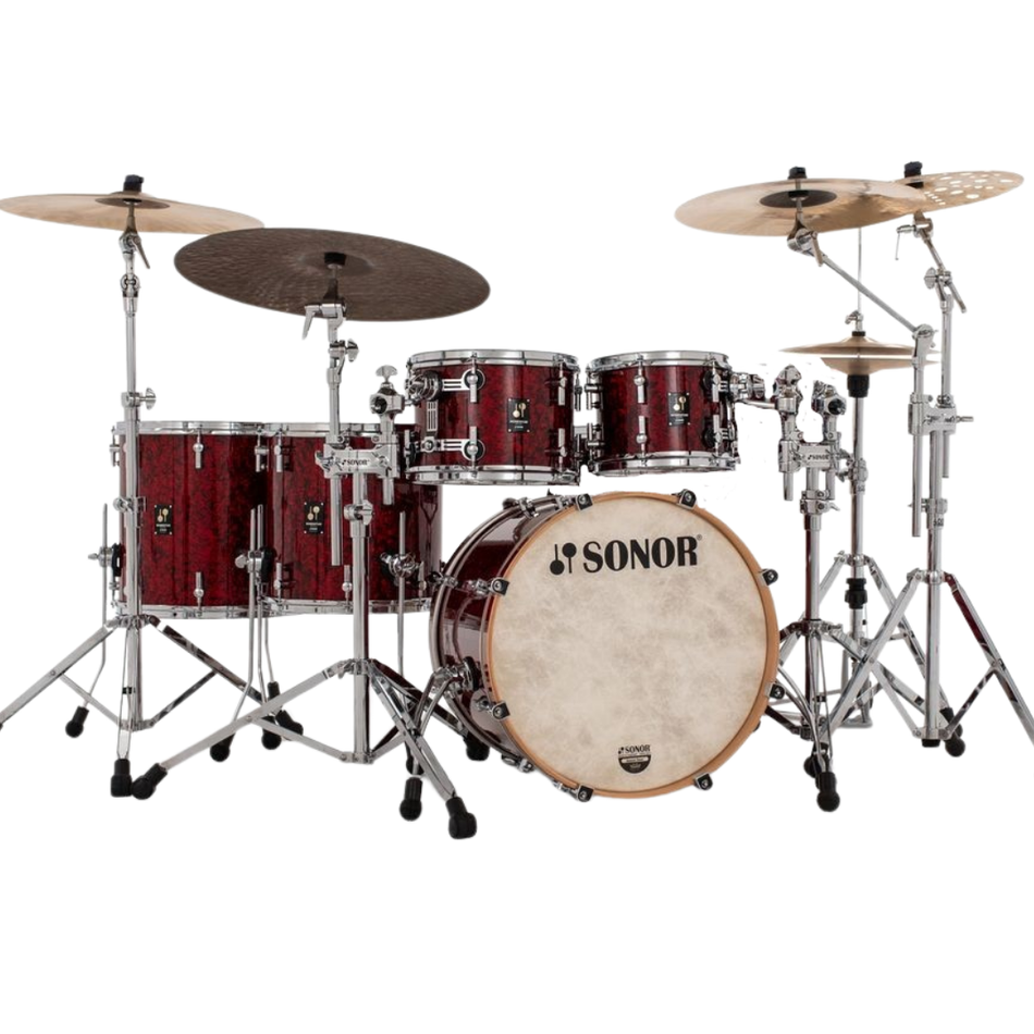 Sonor Momentum Drum Kit Birch, Maple & Beech - Red Pearl *FREE 8" TOM*