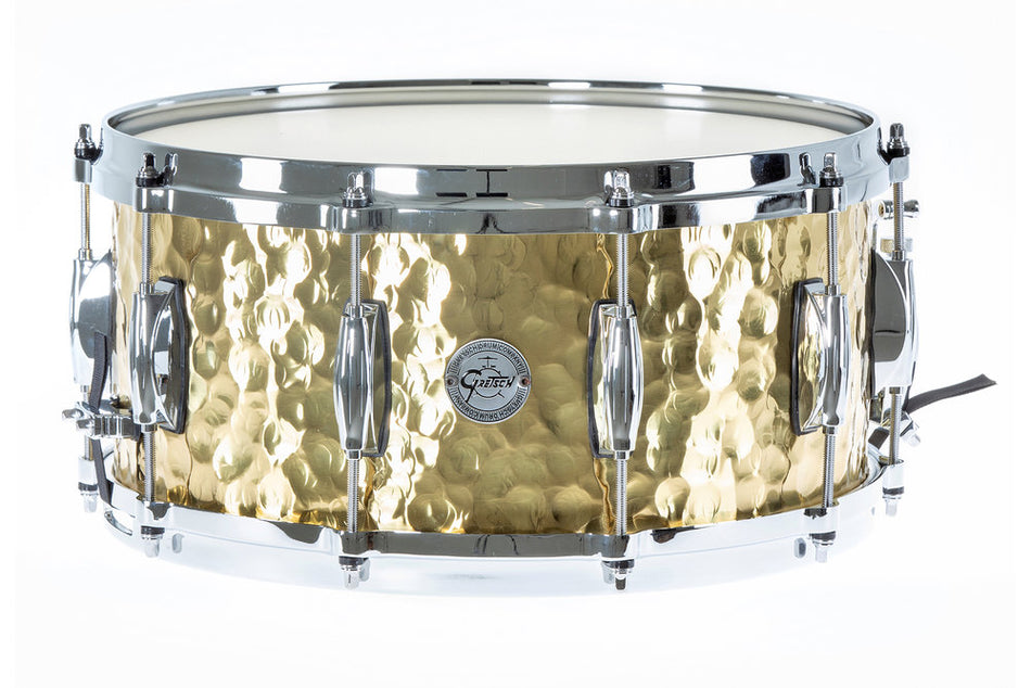 Gretsch Full Range Hammered Brass 14x6.5" Snare Drum