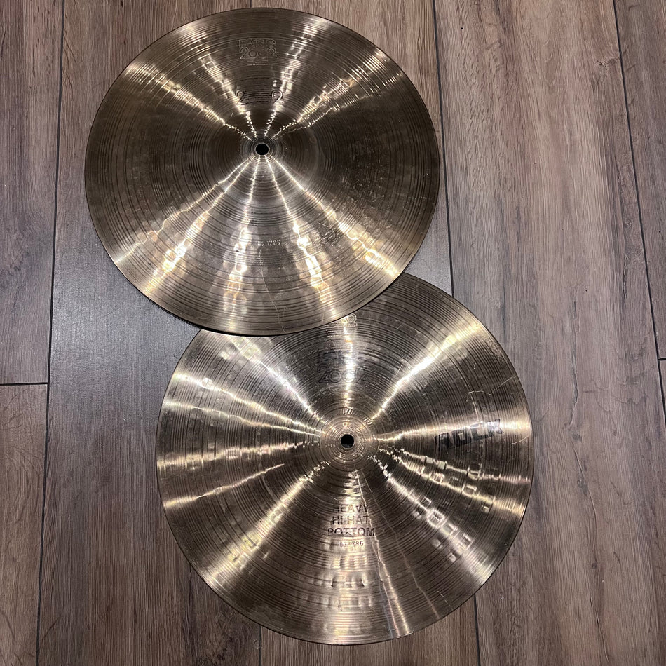 Paiste 2002 14” Rock Hi Hat Cymbals #1329