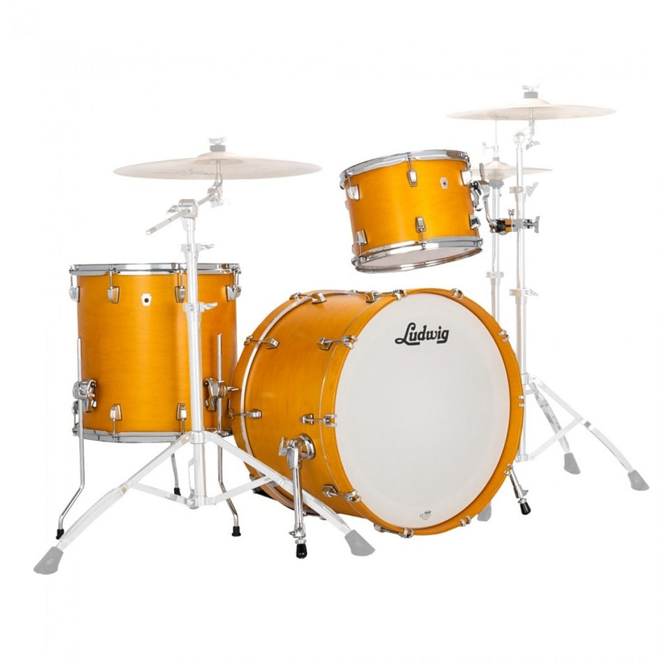 Ludwig Neusonic 3pc Shell Pack, Satin Gold Slumbers