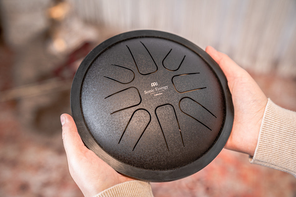 Meinl Sonic Energy Small Steel Tongue Drum F Minor, Black / 7"/18 cm