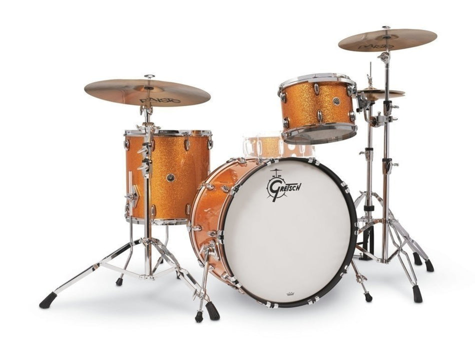 Gretsch USA Brooklyn 22" Drum kit - Gold Sparkle