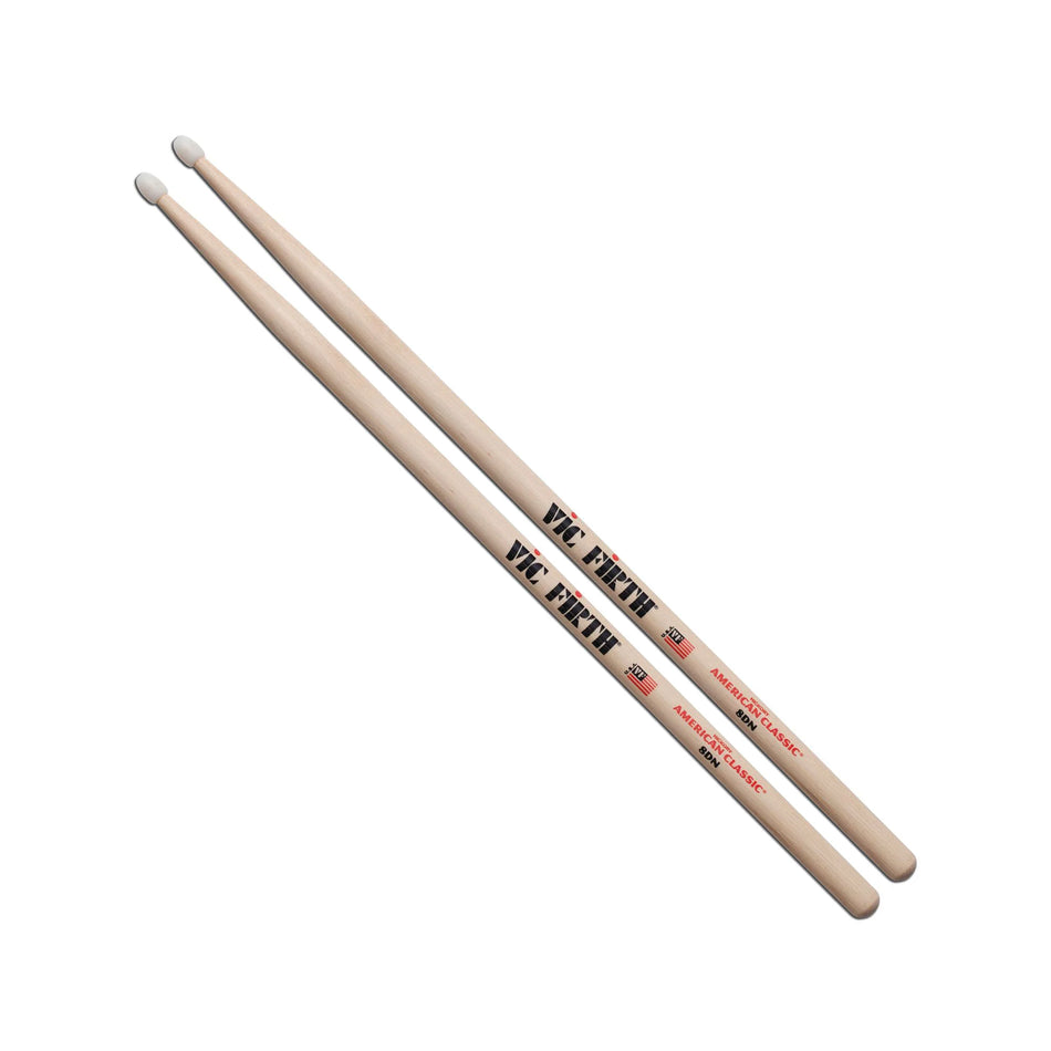 Vic Firth 8DN Drumsticks American Classic, Nylon Tip