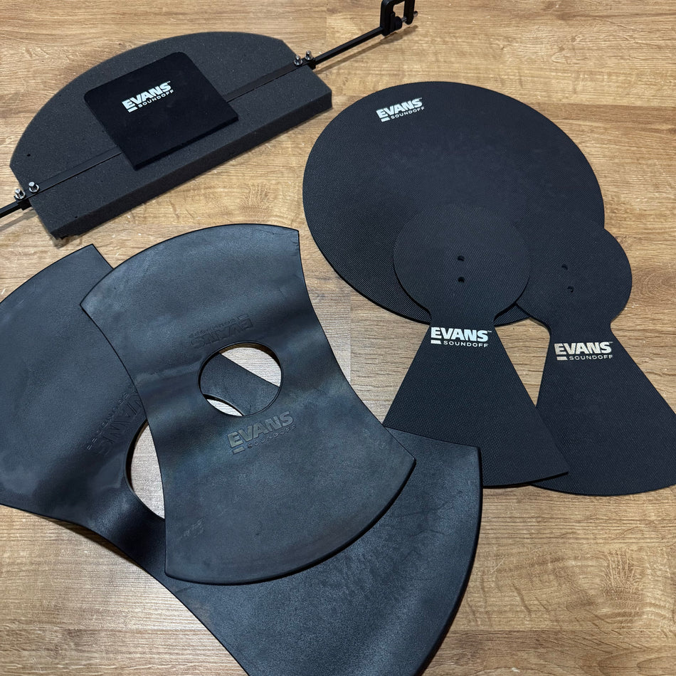 Evans Sound Off Drum Silencer Pads Bass Drum Cymbals #1353