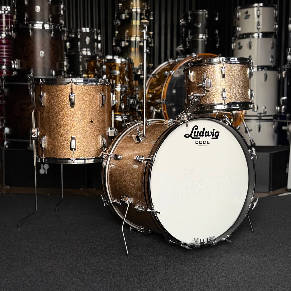 Vintage 1960's Ludwig Classic Maple Downbeat 20" Drum Kit #1347