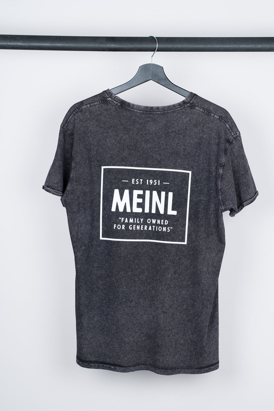 MEINL T-Shirt Vintage Logo – Denim Gray EST 1951