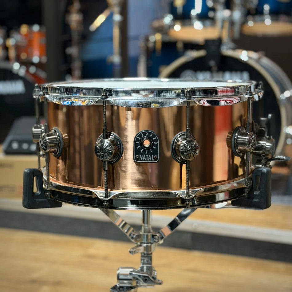 Natal Meta 100% Copper 14x6.5" Snare Drum #1383