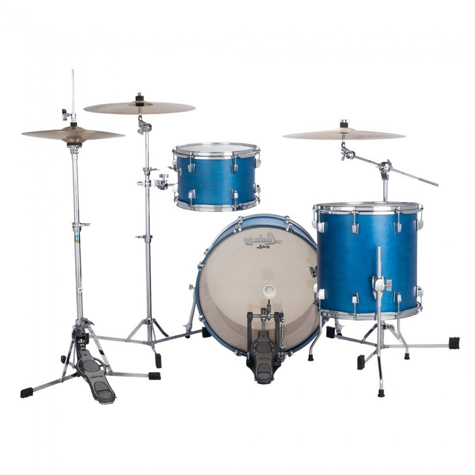 Ludwig Neusonic 3pc Shell Pack, Satin Royal Blue