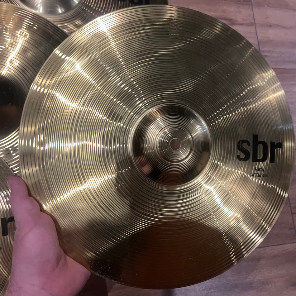 Sabian SBR Cymbal Set With 20” Ride,16” Crash And 14” Hi Hats #1351