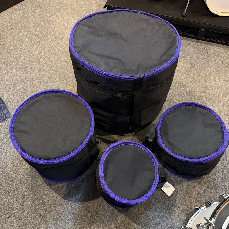 Pulse Deluxe Drum Bag Cases 22", 14", 12", 10" #1409