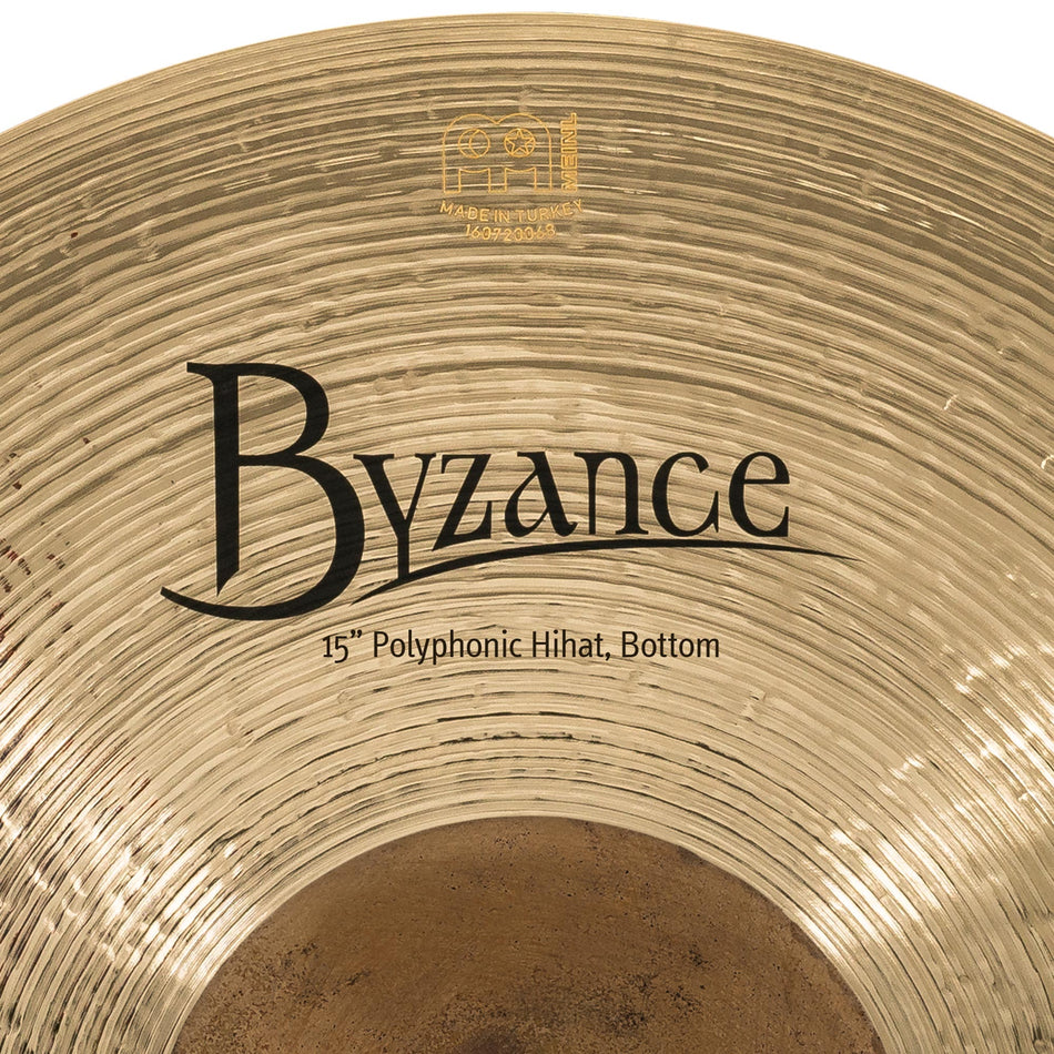 Meinl Cymbals 15" Byzance Brilliant Polyphonic Hi Hat Cymbals *NEW* B15POH-B