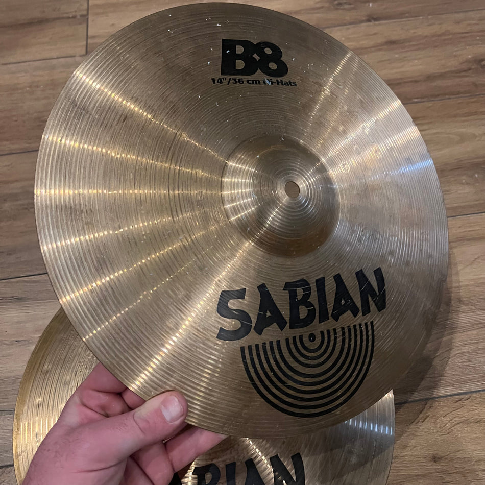 Sabian B8 14” Hi Hat Cymbals #1365