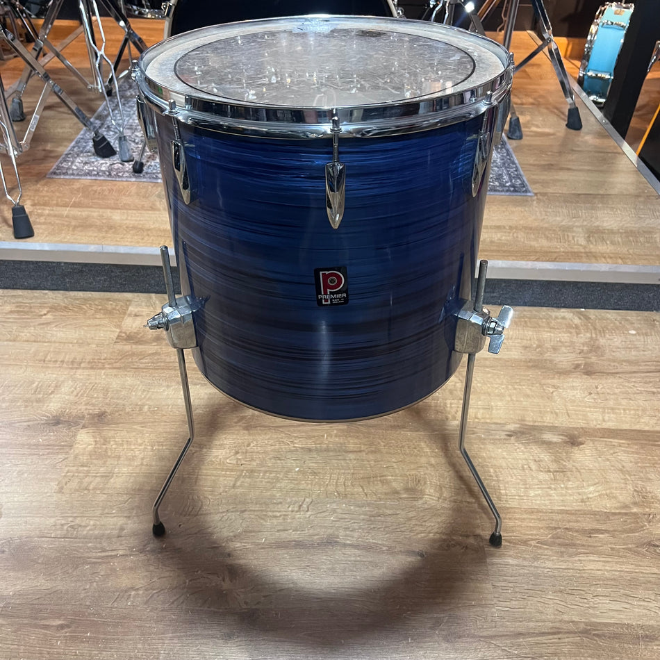 Premier 16” Floor Tom Drum In Blue Vintage #1337