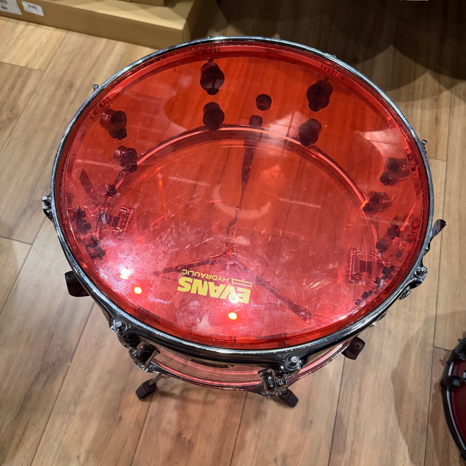 Natal Arcadia 14x6.5" Acrylic Transparent Snare Drum #1338