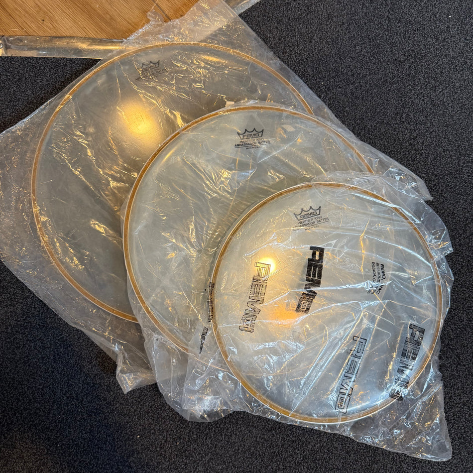 Brand new Remo Weatherking Ambassador Head Pack 14", 12, 10 Fusion #1401
