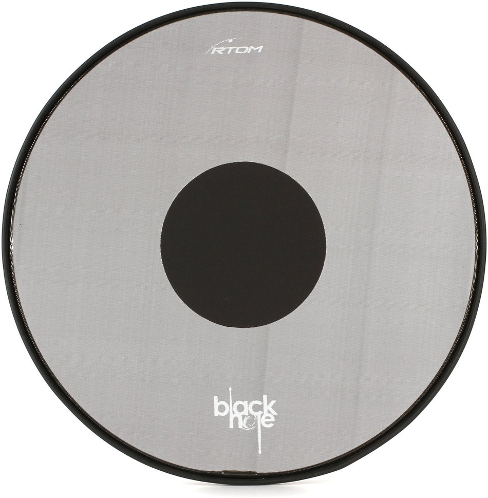 10″ Rtom Black Hole Practice Pad Snap-On Tuneable Mesh Head
