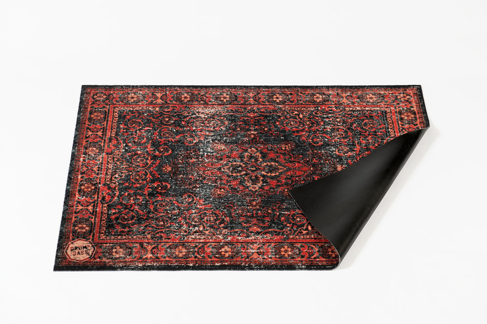 Drum N Base Small Vintage Persian Stage Rug – Red/Black – 130 x 90cm