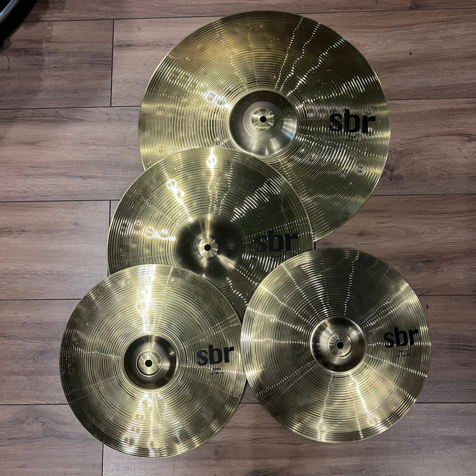 Sabian SBR Cymbal Set With 20” Ride,16” Crash And 14” Hi Hats #1351