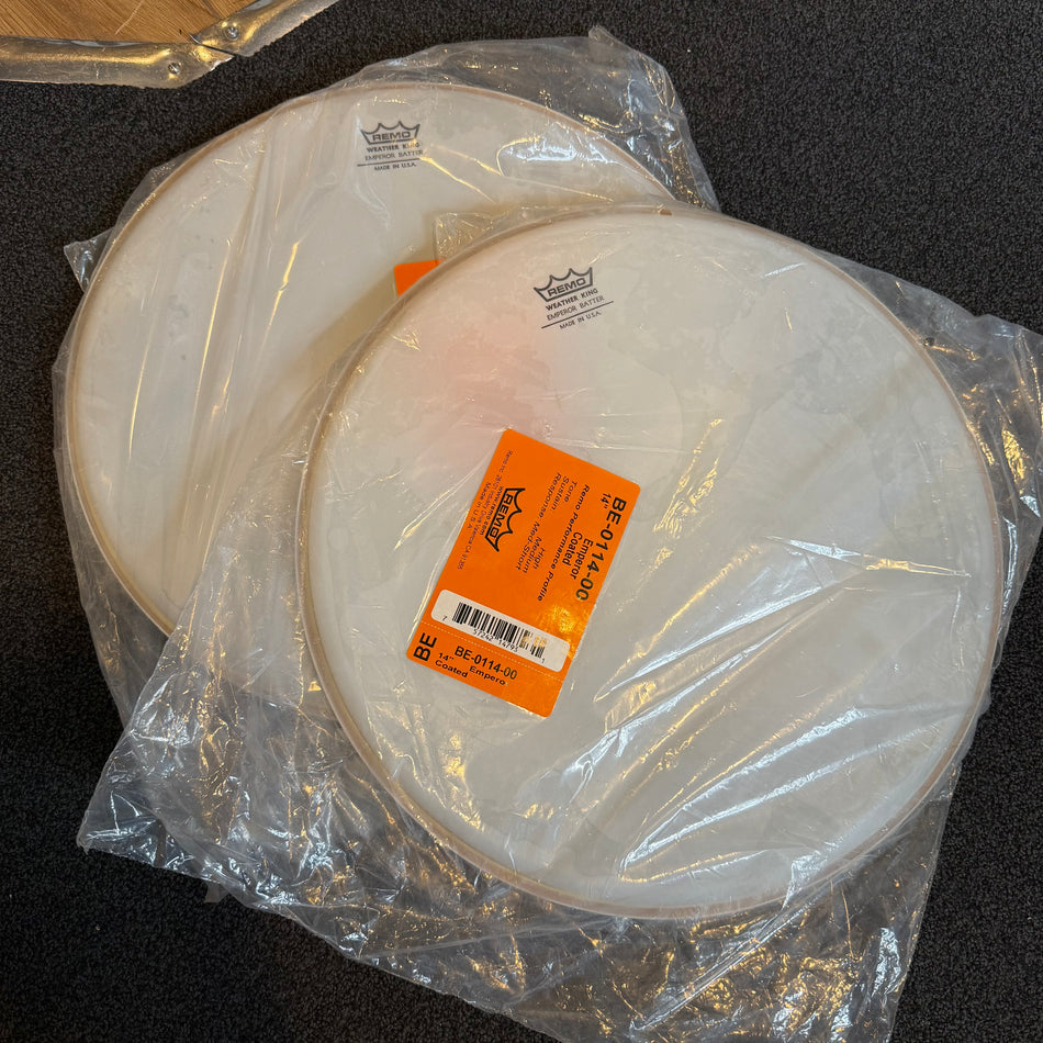 2x Brand new Remo 14" Emperor Coater Heads #1401
