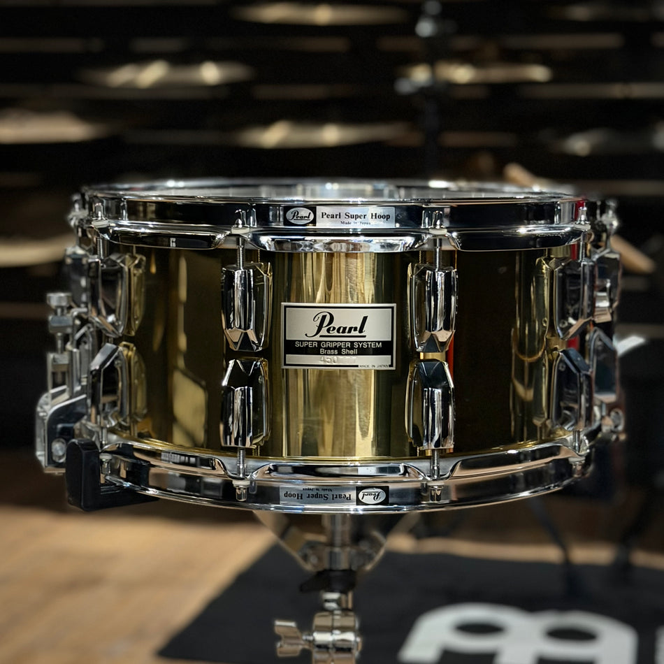Pearl 1990's Super Gripper Brass Snare Drum 14x6.5" #1397