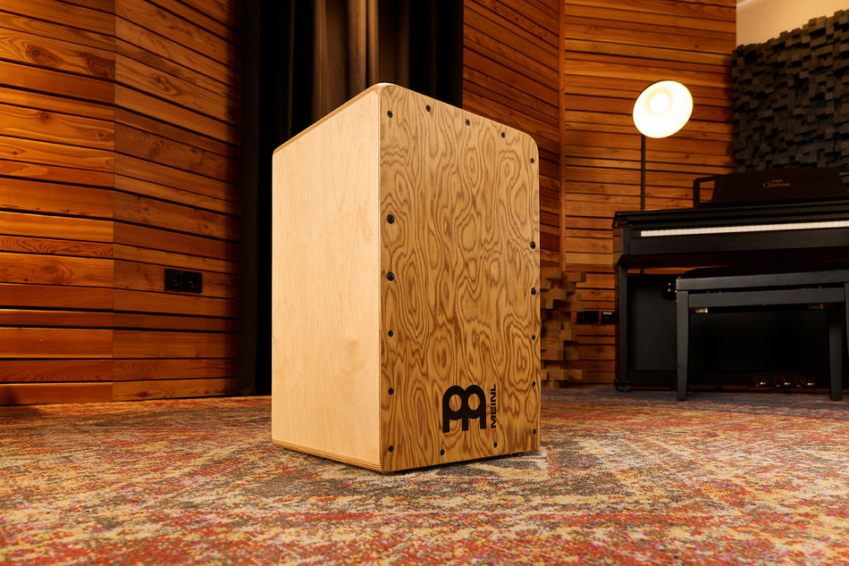 MEINL Percussion Woodcraft Professional Series String Cajon - Makah Burl