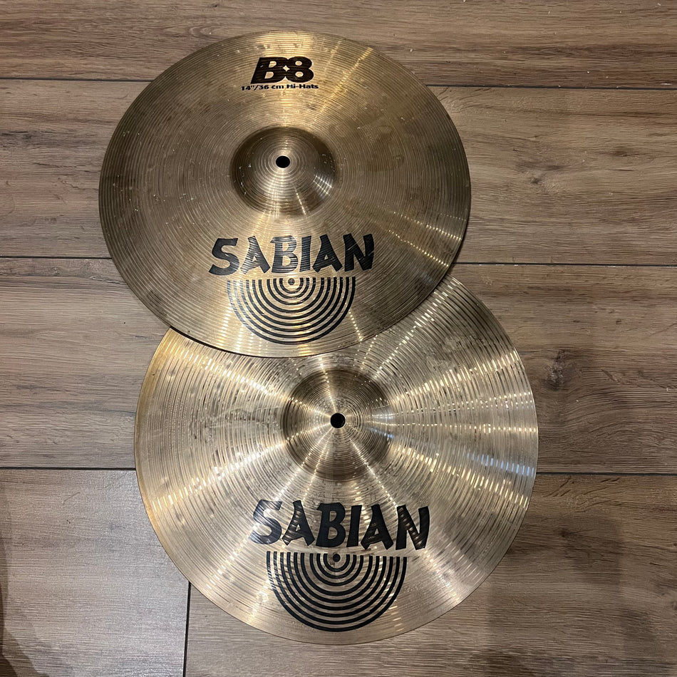Sabian B8 14” Hi Hat Cymbals #1365