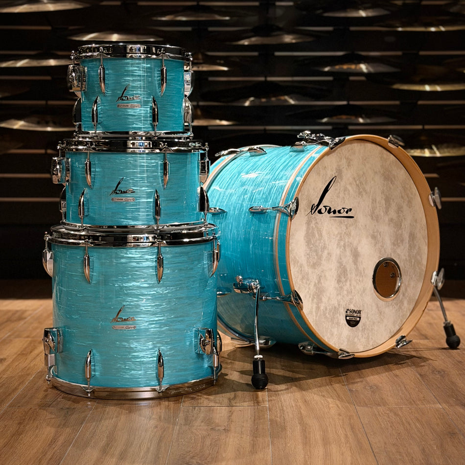Sonor Vintage Caribbean Blue Drum Kit 22" #1414