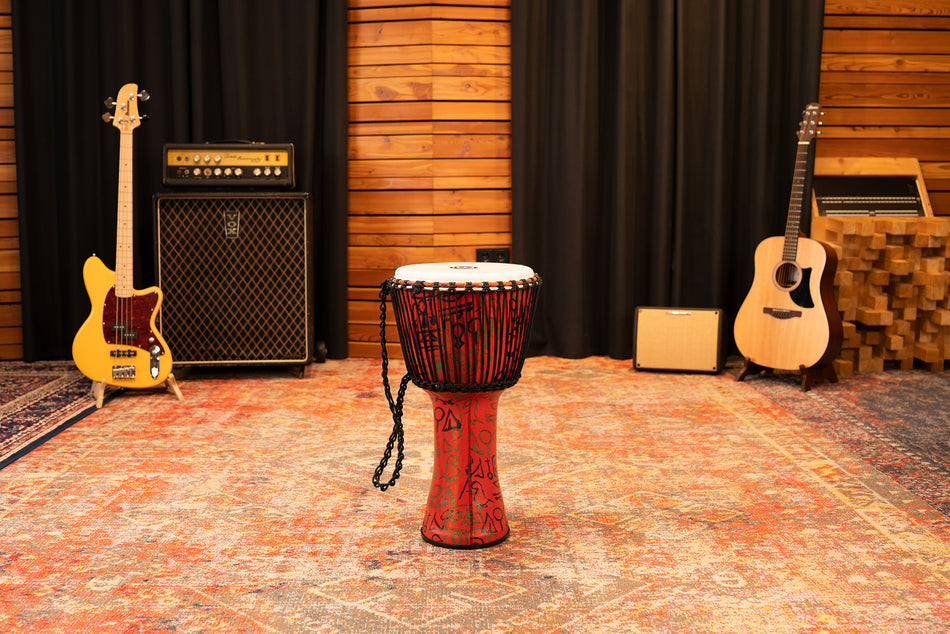 MEINL Percussion Travel Series African Djembe - Pharaoh's Script, Large - Goat Head