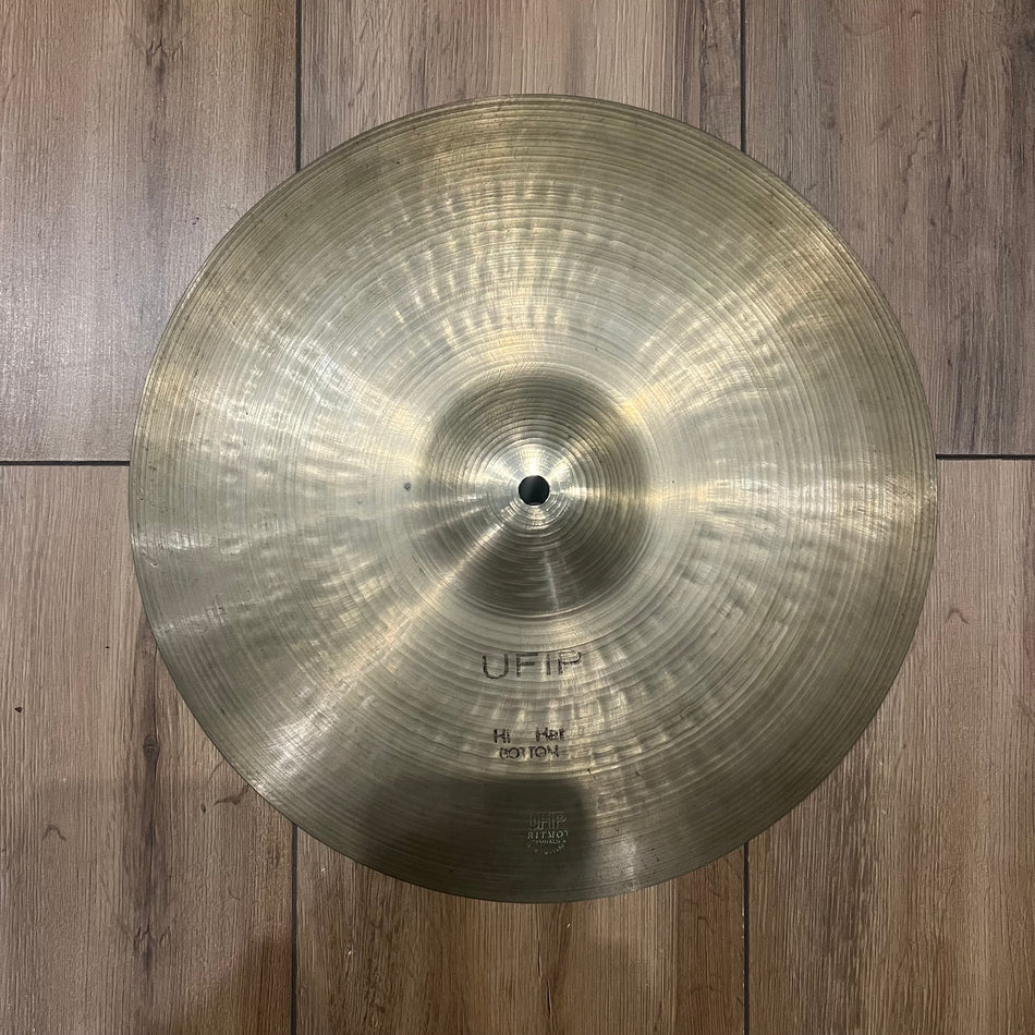 Ufip 14” Bottom Hi Hat Cymbal Vintage #1370