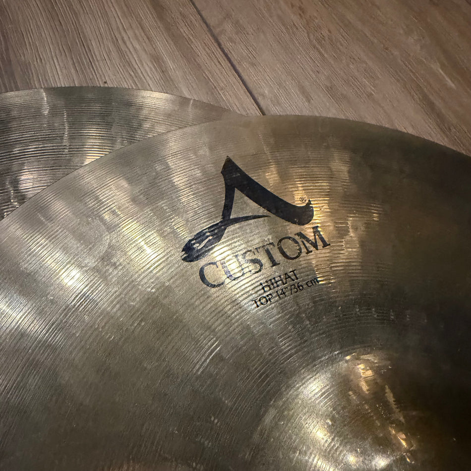 Zildjian A Custom 14" Hi Hat Cymbals #1354
