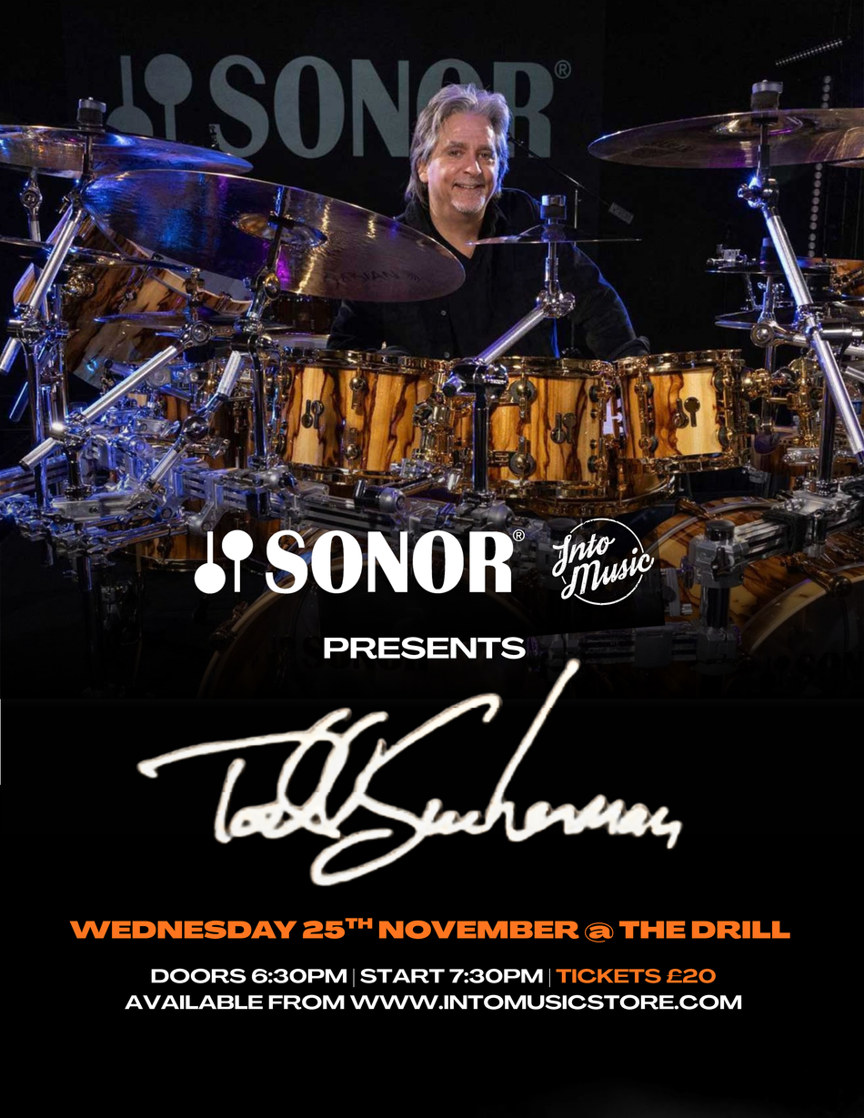 Todd Sucherman Drum Clinic with Sonor | The Drill, Lincoln | 25 November 2026