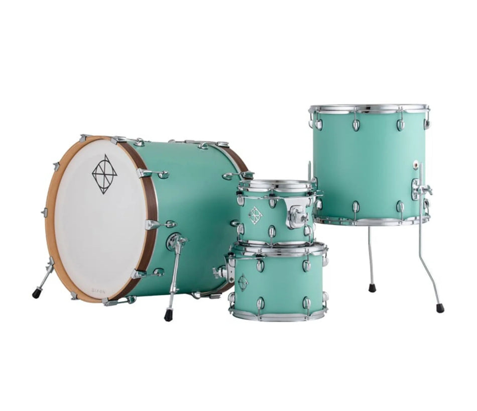 Dixon Cornerstone Hybrid Drum Kit 20" Satin Neo-Mint