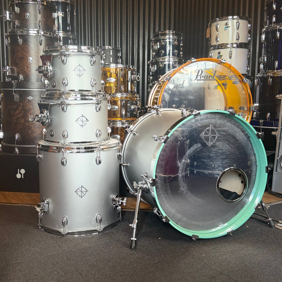 Dixon Cornerstone Hybrid 22” Metallic Silver Turquoise Blue Hoop #1389