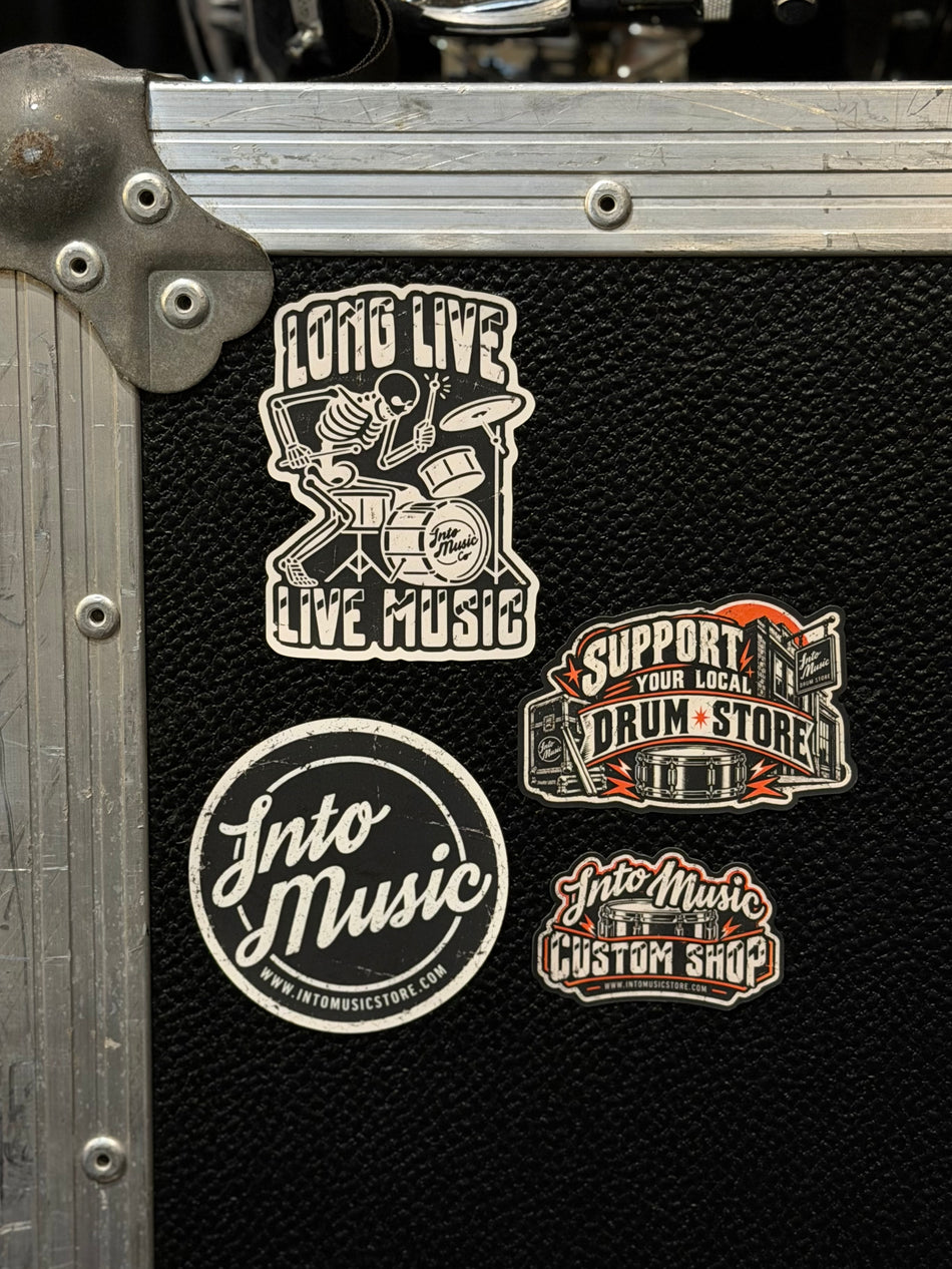 Into Music Drum Store Sticker Pack