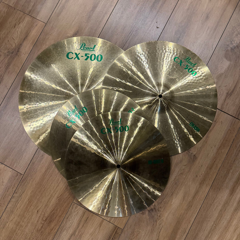 Pearl CX500 Cymbal Set Hi Hats Crash #1345